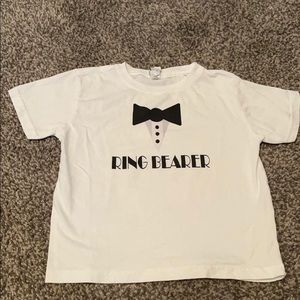 Kids Ring Bearer Tshirt size 4 rabbitskins brand